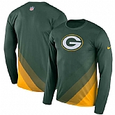 Green Bay Packers Nike Green Sideline Legend Prism Performance Long Sleeve T-Shirt,baseball caps,new era cap wholesale,wholesale hats